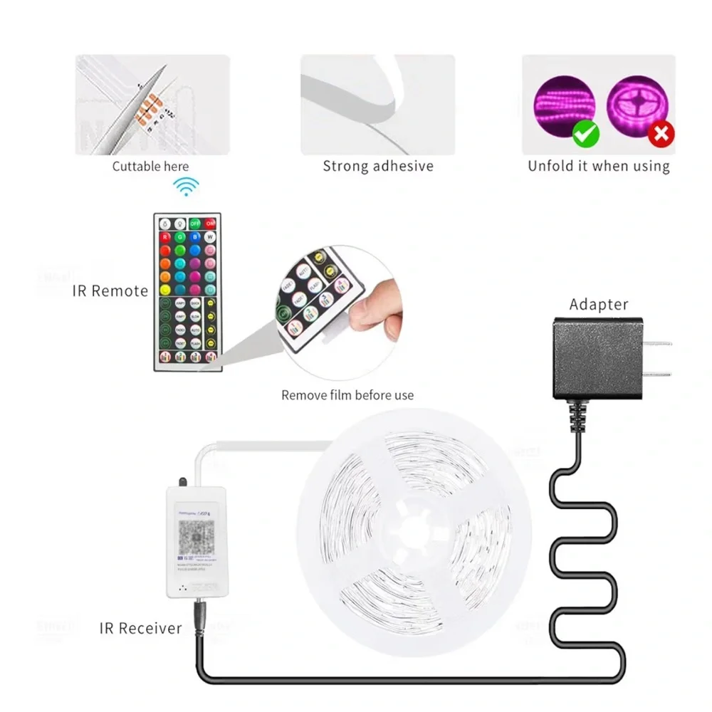 KSIPZE RGB LED Strip Light - Multicolor